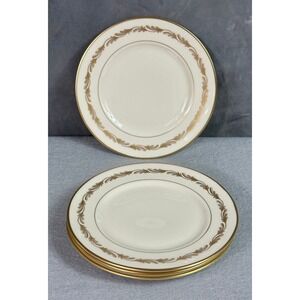 Lot of 4 Franciscan Arcadia Gold 8 3/8" Salad Plates